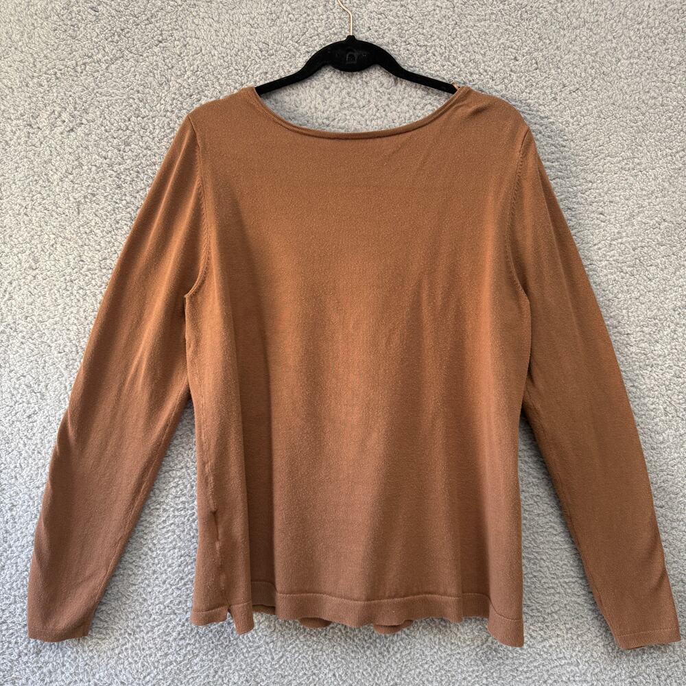 Camaieu France Womens Top Brown Cardigan Long Sleeve Button Size S (UK 3) - Picture 9 of 9